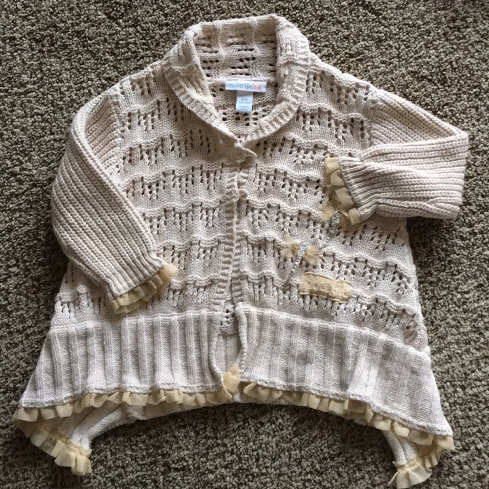 Infant sweater with dragonflies